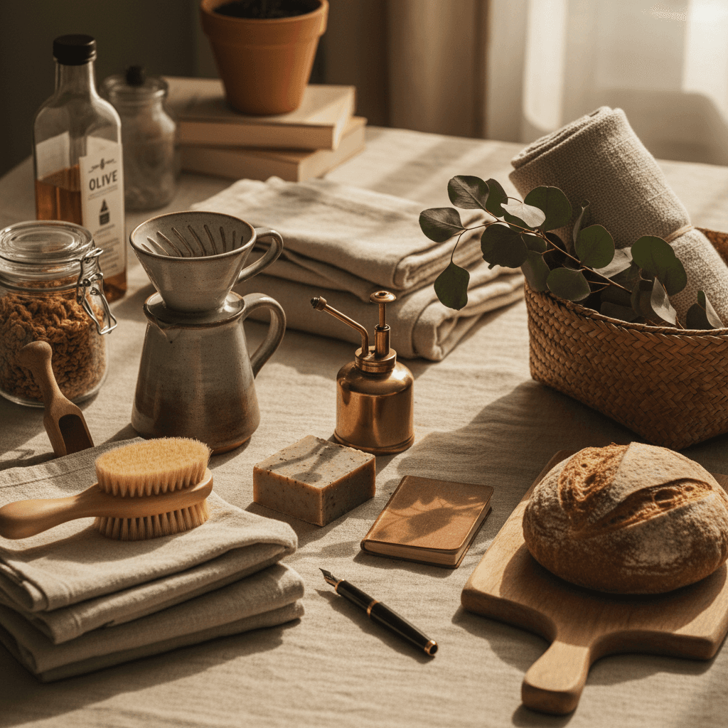 Collection of everyday household essentials and home products