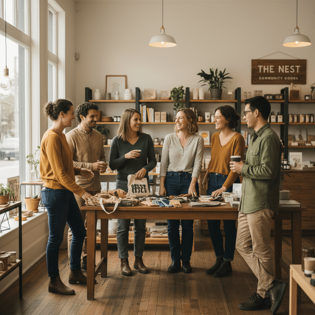 Community shoppers at Thelmas Shops in Duchesne